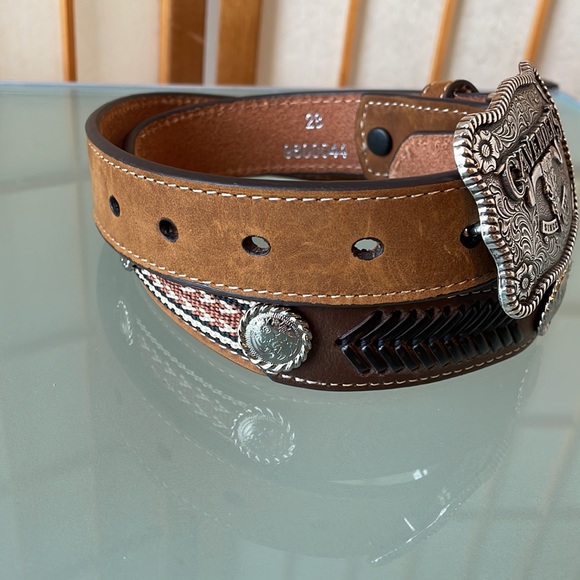 Cavender’s Leather Belt Size 28 - Picture 12 of 14